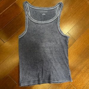 American Eagle Stonewashed Blue Tank Top